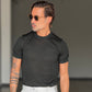 WHITE VISCOSE TROUSERS WITH REGULAR BOTTOM