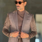 GIACCA XAGON MORO VELLUTO E TESSUTO 954(ABBINABILE AL PANTALONE VELLUTO XAGON 954)