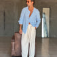 PANTALACCIO  BEIGE LINO