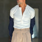 MAGLIA SERAFINO  PANNA DERBY COSTINA
