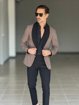 ABITO  SMOKING MORO REVER NERO PANTALONE NERO