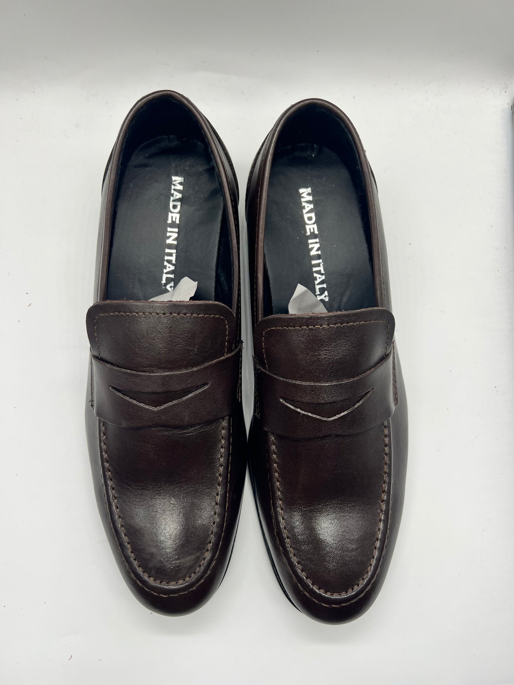 *MOCASSINO MORO PELLE SPAZZOLATA