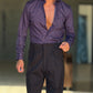 PANTALONE  NERO  PAUL MIRANDA FUSTAGNO PINCES FASCIONE ALTO