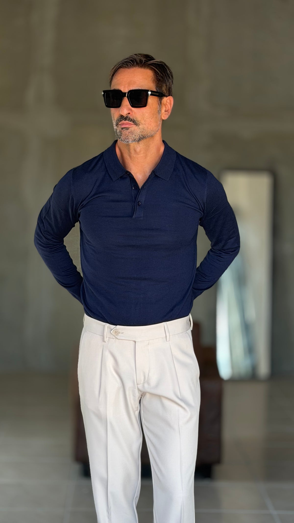 POLO BLU TELAMIRA LANA E MISTI