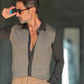 WHITE VISCOSE TROUSERS WITH REGULAR BOTTOM