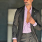 CAMICIA MILLERIGHE ROSSA STRETCH POPELINE DI COTONE