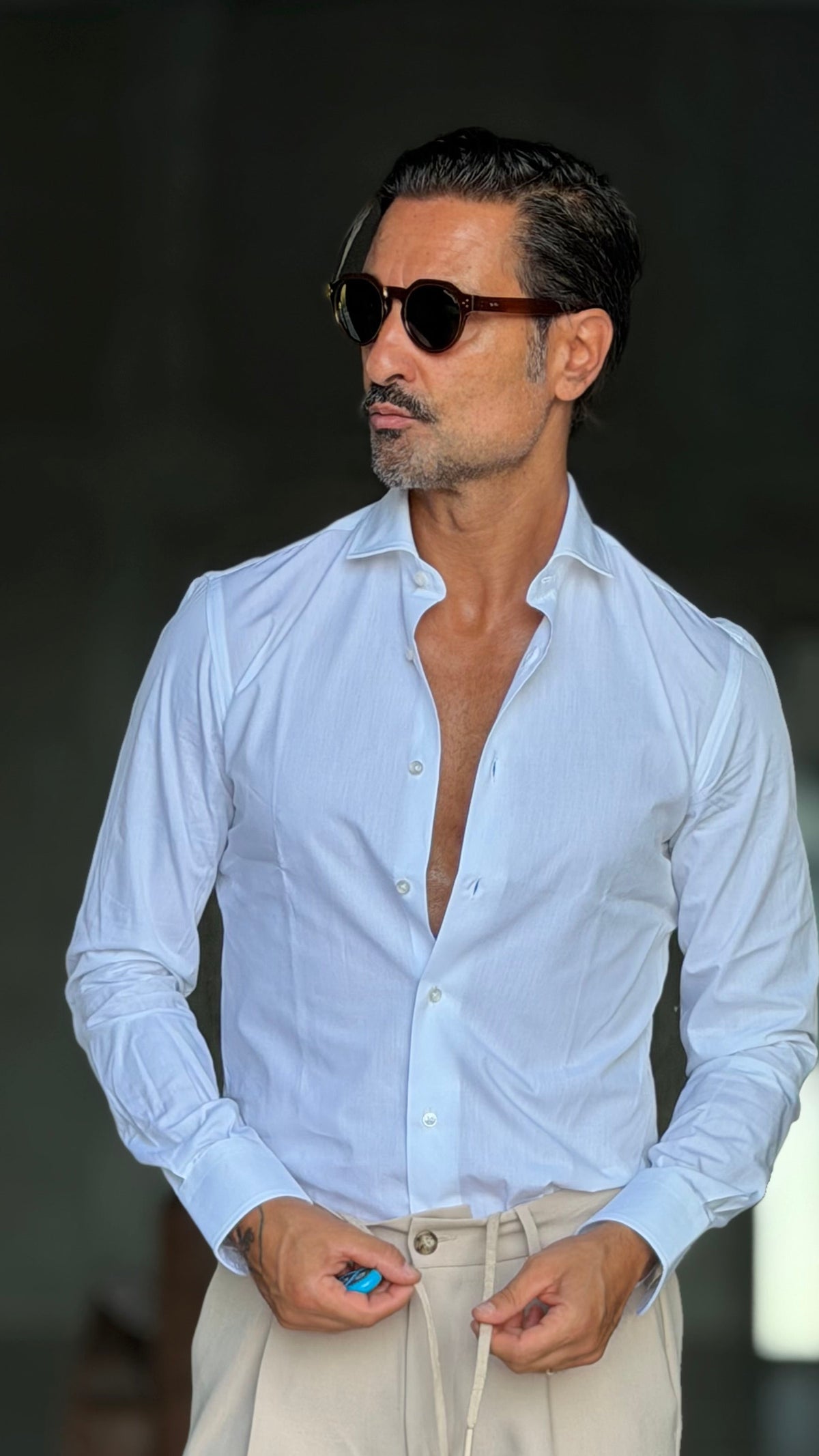 CAMICIA  DEPOT BIANCO COTONE DOPPIORITORTO