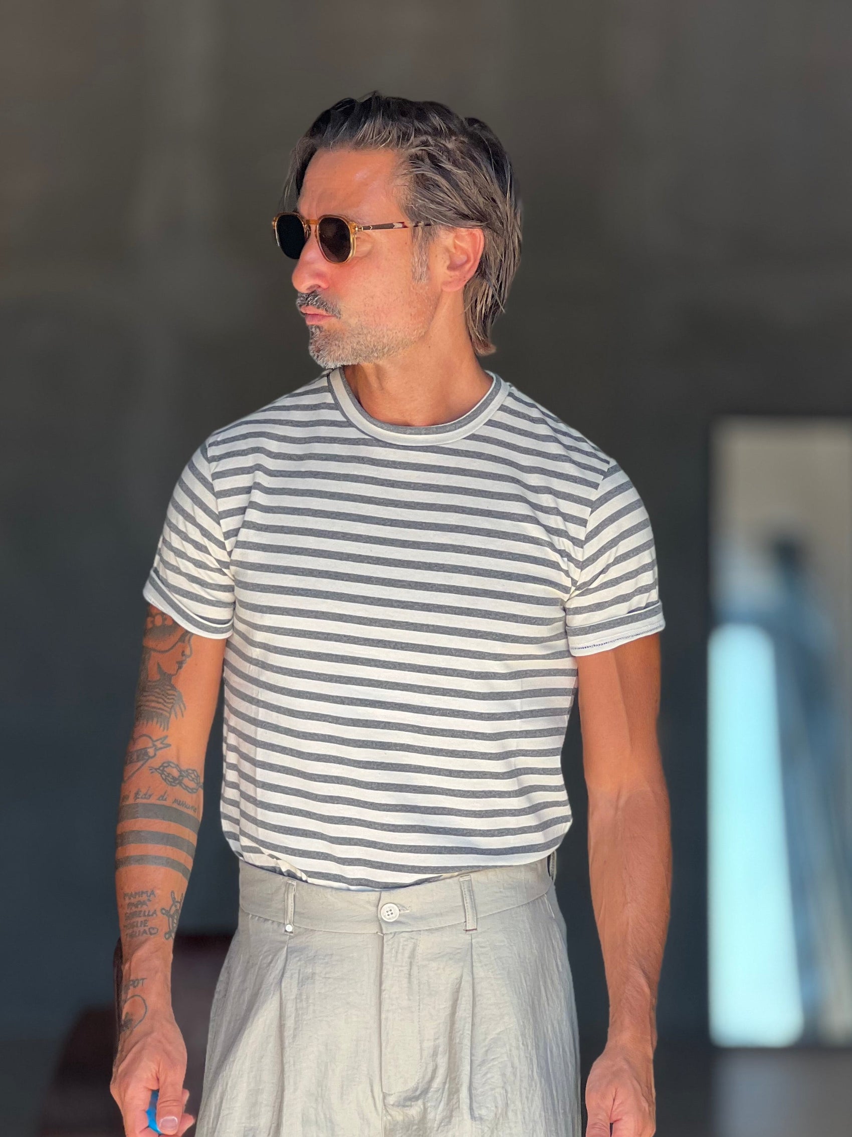 BOAT NECK T SHIRT