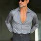 CAMICIA PIOMBO MAGLINA IN JERSEY