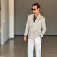 GIACCA DOPPIOPETTO GRIGIO PIE DE POULE.  320