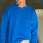 PULLOVER TURCHESE CROP MISTO LANA EFFETTO SHETTLAND