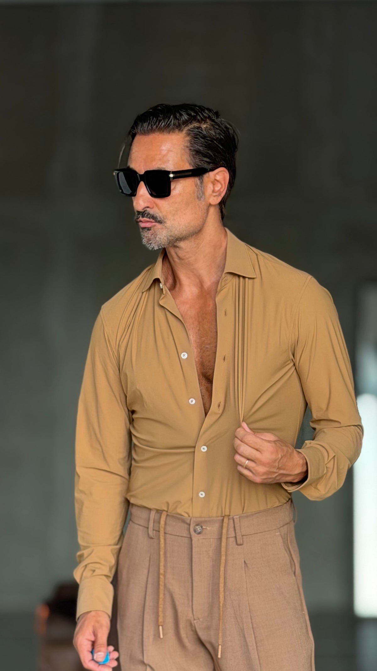 CAMICIA  DEPOT CAMMELLO MAGLINA