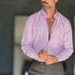 CAMICIA MILLERIGHE ROSSA STRETCH POPELINE DI COTONE