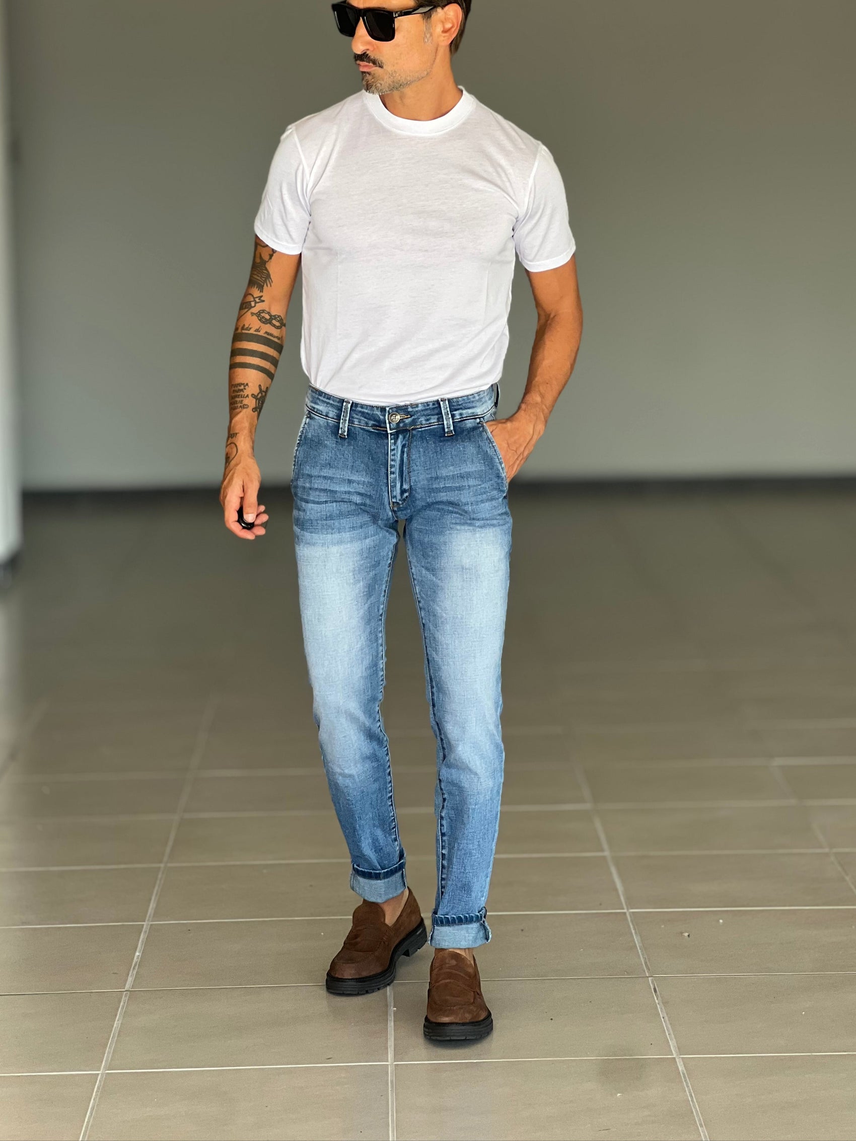 *JEANS  FIRENZE  LAVAGGIO CHIARO