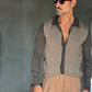 WHITE VISCOSE TROUSERS WITH REGULAR BOTTOM
