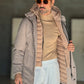 WHITE VISCOSE TROUSERS WITH REGULAR BOTTOM