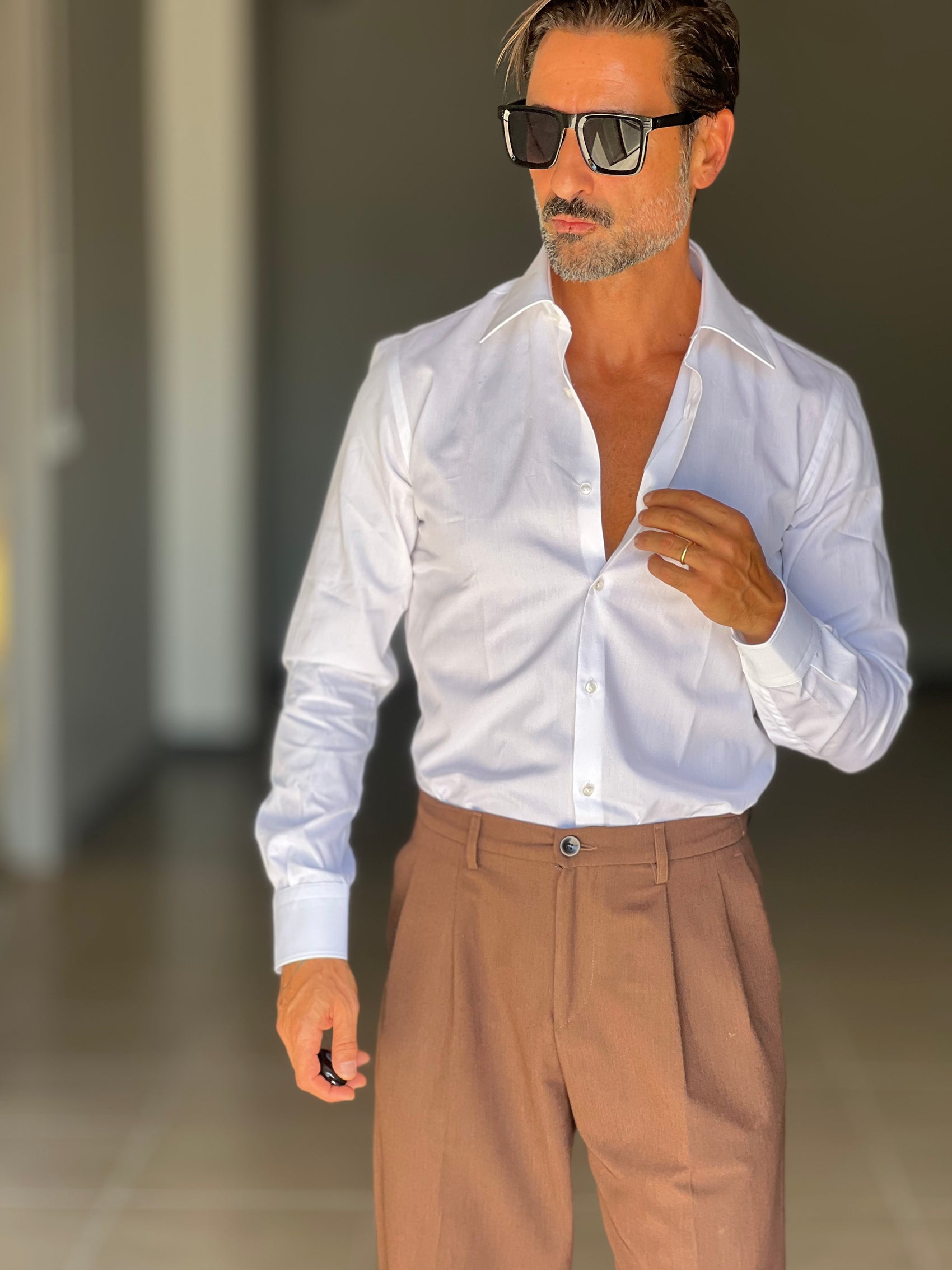 CAMICIA  DEPOT BIANCA COLLO ITALIA PUNTA DOPPIO RITORTO