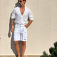 BERMUDA DENIM BIANCO ROTTURE