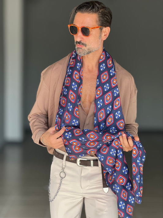 WHITE VISCOSE TROUSERS WITH REGULAR BOTTOM