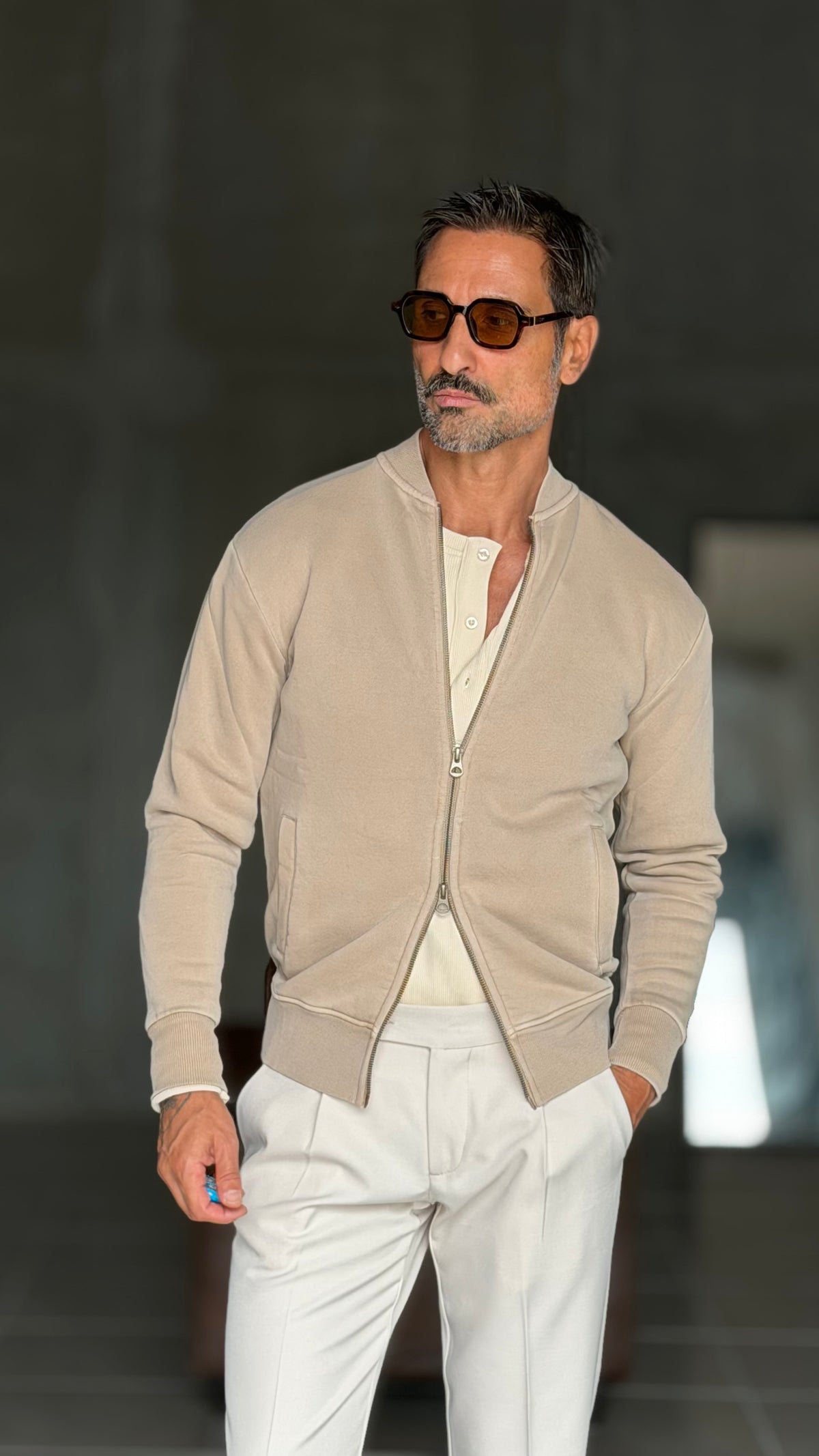 ECORENNA ECRU' BOMBER JACKET