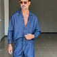 °COORDINATO DENIM OVER FIT LAVAGGIO MEDIO