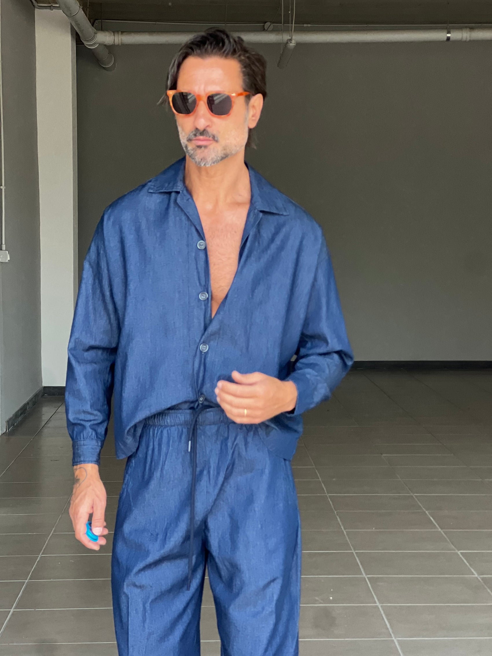 °COORDINATO DENIM OVER FIT LAVAGGIO MEDIO