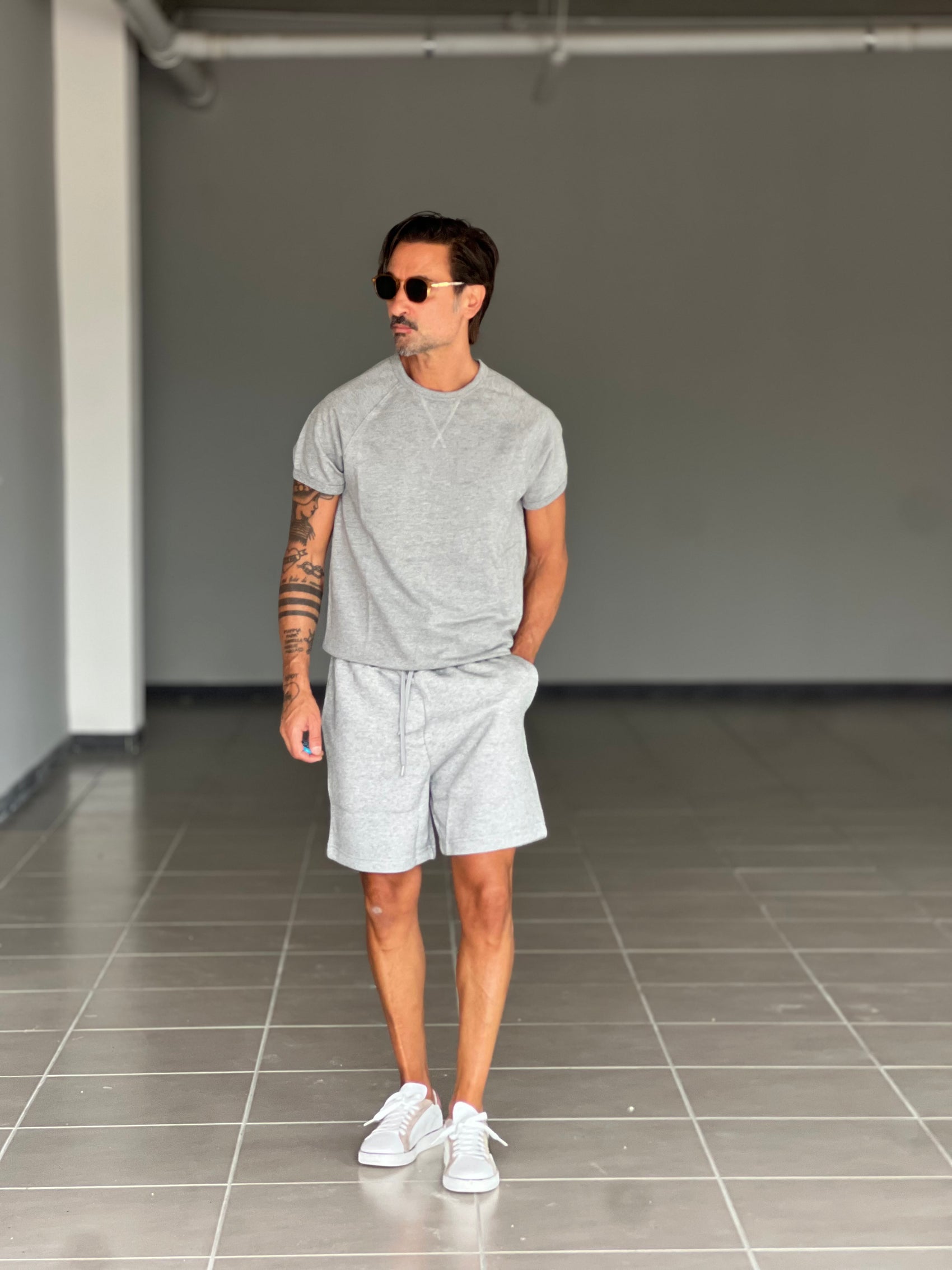 BERMUDA GRIGIO CHIARO  COMFORT FIT
