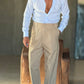 PANTALONE BEIGE  PAUL MIRANDA FUSTAGNO PINCES FASCIONE ALTO