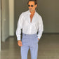 CAMICIA BIANCA OXFORD  DI COTONE STRECH PETRO'