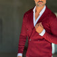 CARDIGAN VINO  DOPPIOPETTO