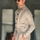 WHITE VISCOSE TROUSERS WITH REGULAR BOTTOM