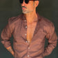 CAMICIA CAFFE  PURO    LINO