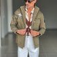 FILLJACKET VERDE COTONE PATCH APPLICATE