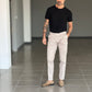 BLACK CHAIN ​​VISCOSE TROUSERS