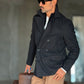 BLUE HIGH NECK COAT