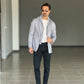 BLACK CHAIN ​​VISCOSE TROUSERS