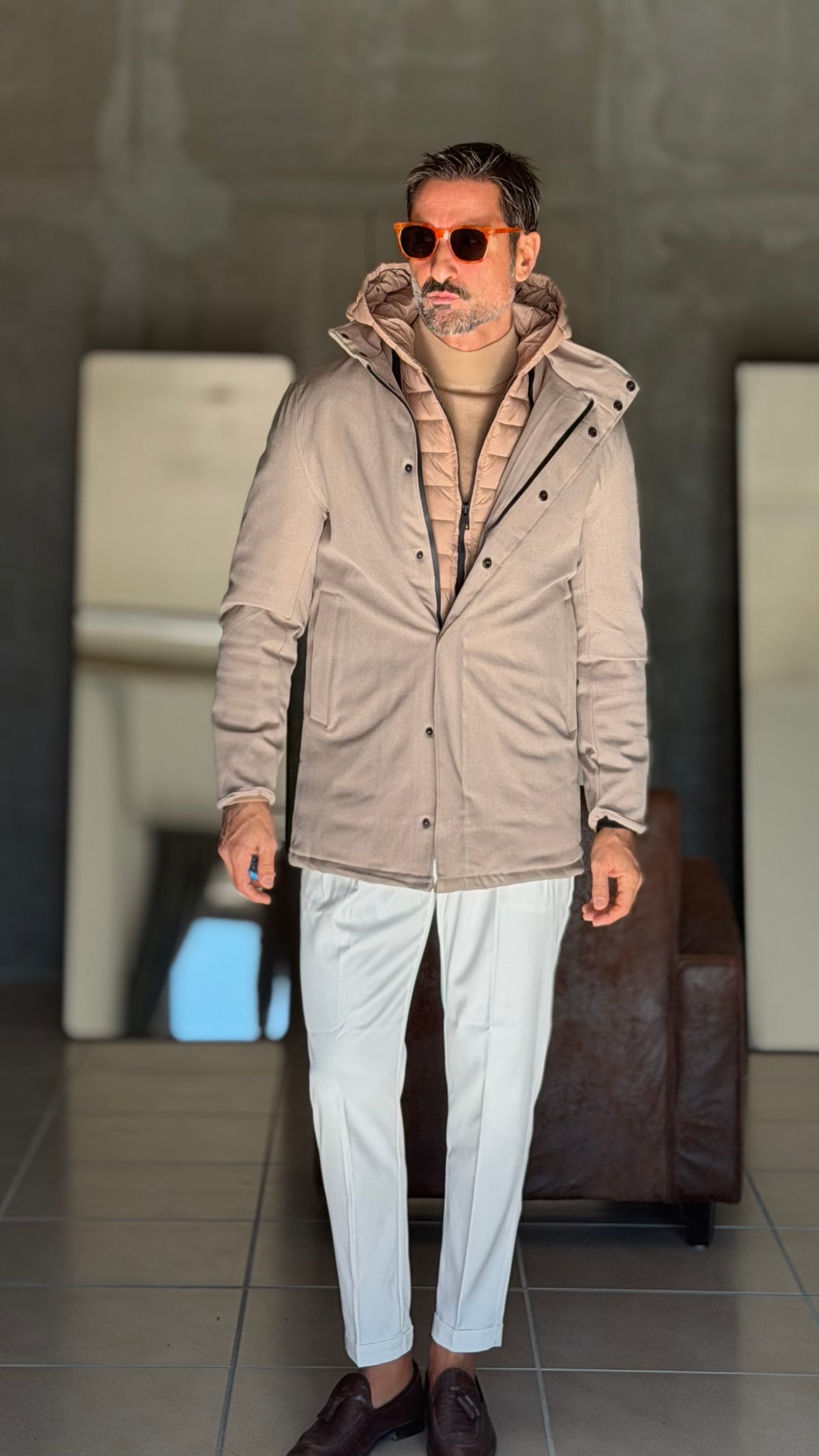 ECORENNA ECRU' BOMBER JACKET