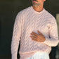 WHITE VISCOSE TROUSERS WITH REGULAR BOTTOM