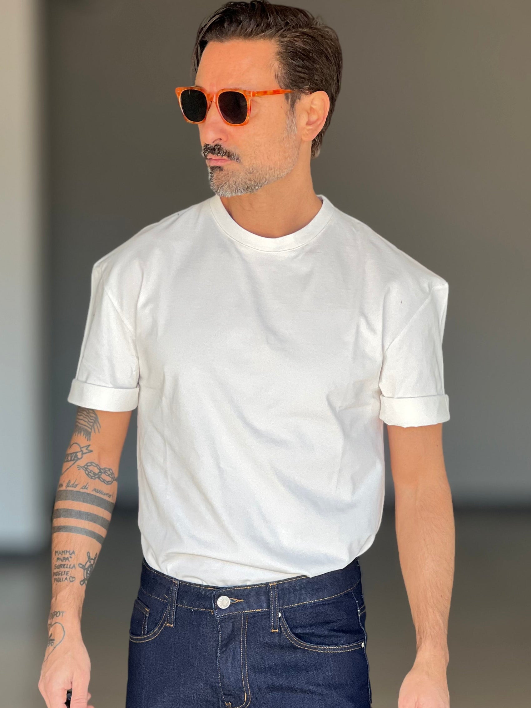 T SHIRT BIANCA   GARZATA OVER FIT