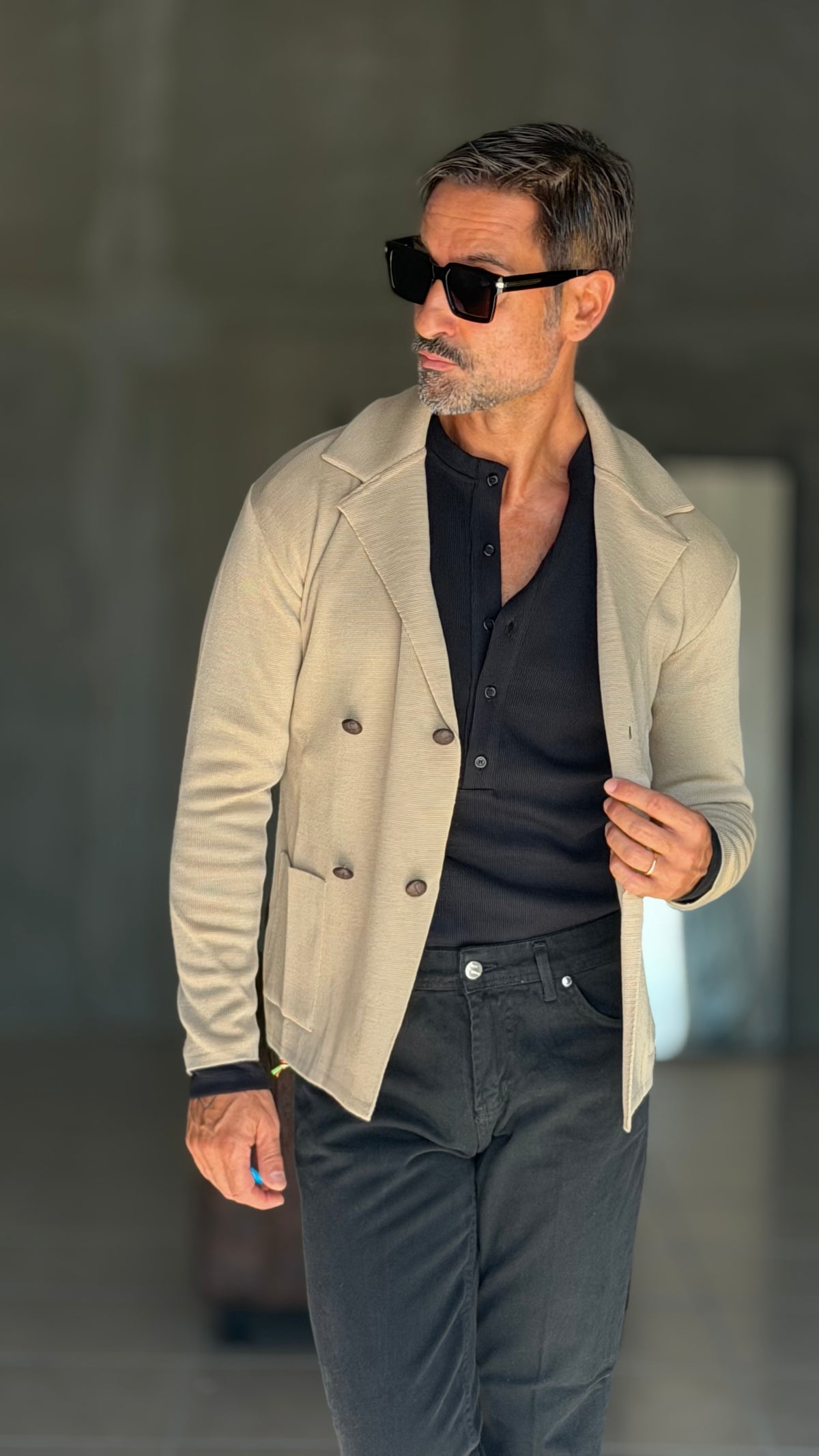 CARDIGAN CORDA DOPPIOPETTO