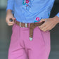 WHITE VISCOSE TROUSERS WITH REGULAR BOTTOM