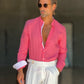 CAMICIA COREANA CORALLO  LINO