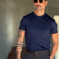 NEW T SHIRT BLU  EFFETTO FILO DI SCOZIA