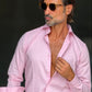 CAMICIA ROSA LINO COLLO ITALIANO