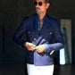 GIACCA DOPPIOPETTO EFEETOMDENIM BOTTENE METALLO PAUL MIRANDA