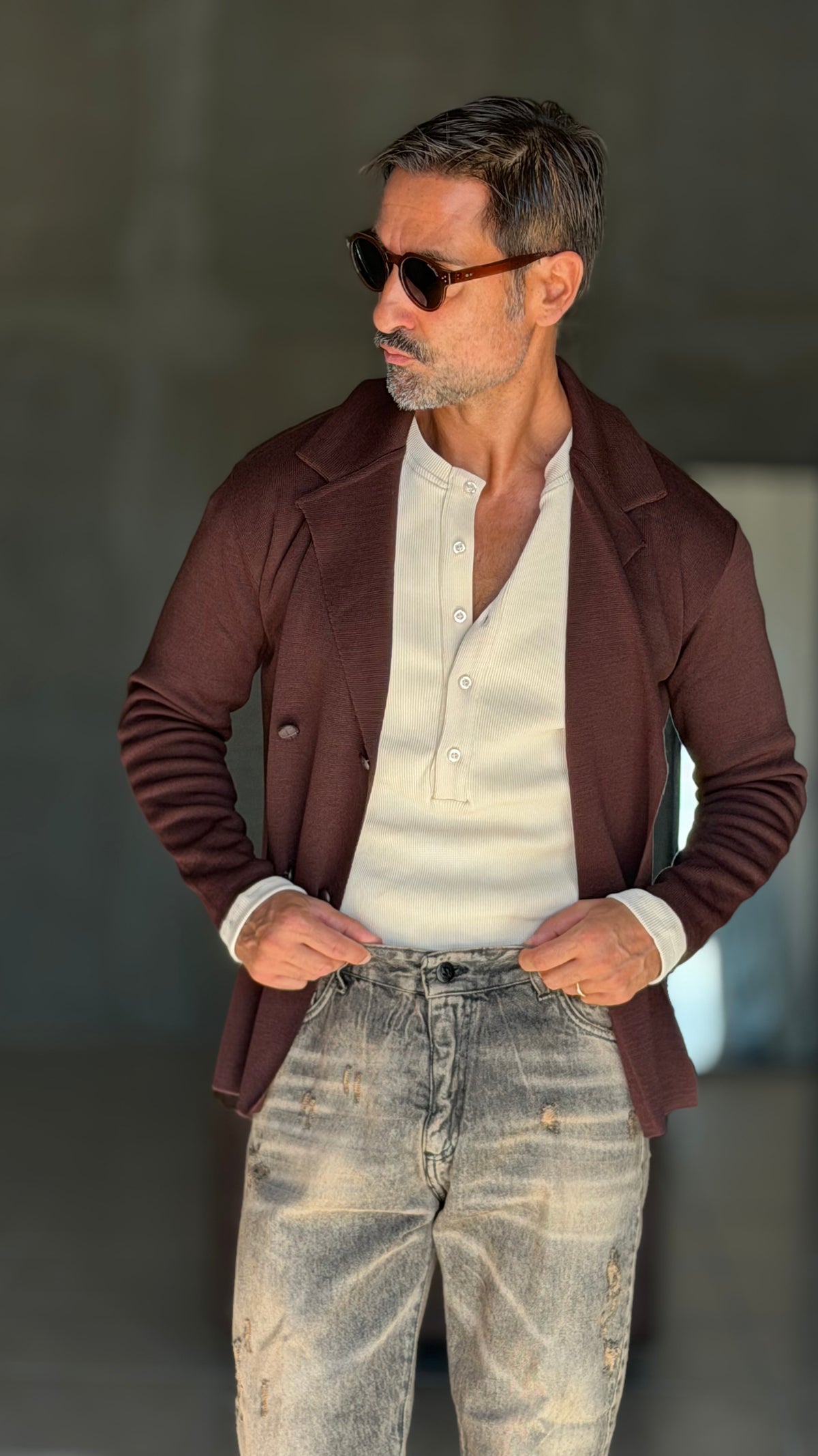 MAGLIA SERAFINO CREMA DERBY COSTINA