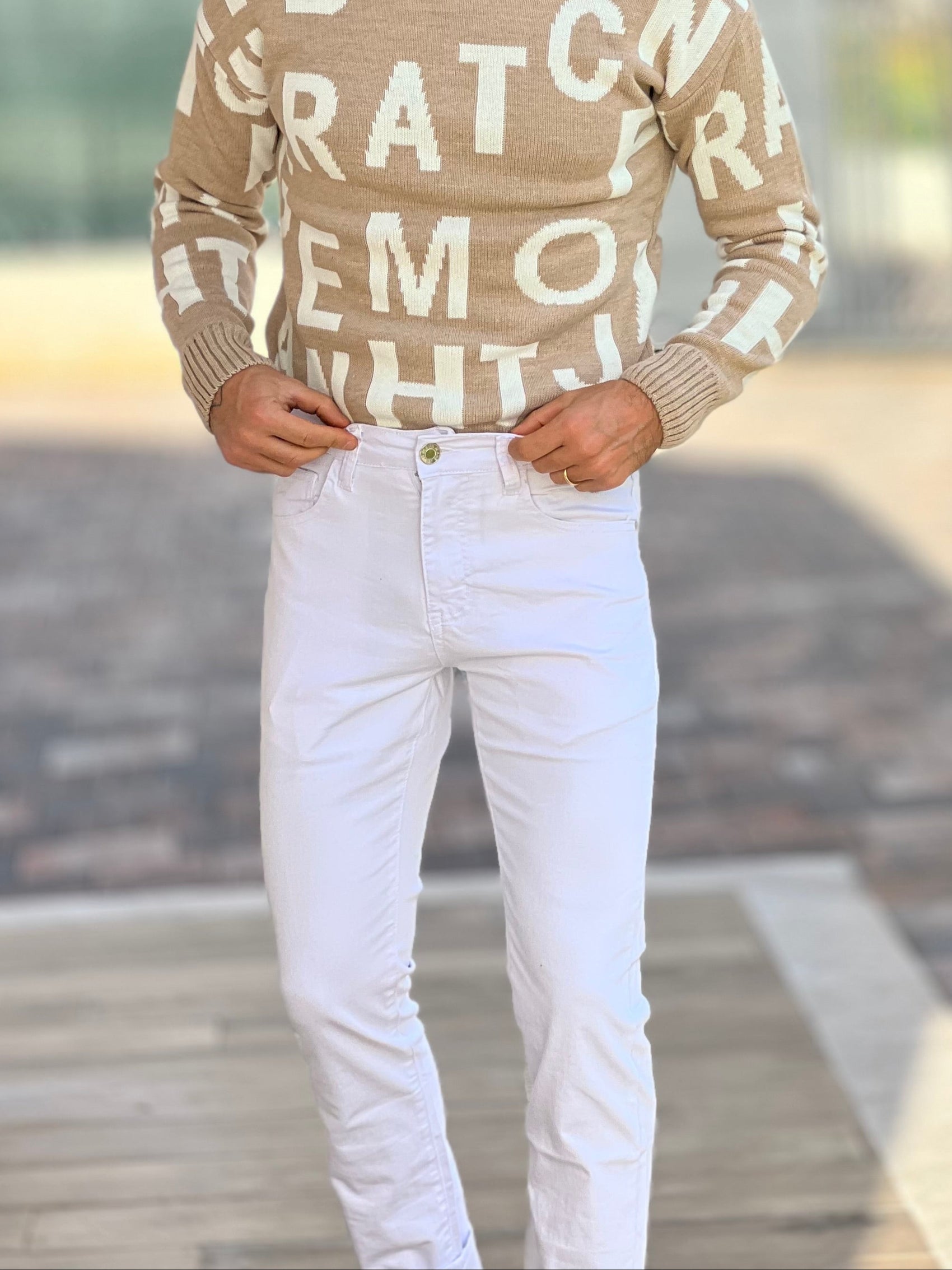 JEANS BIANCO  SKINNYLAVAGGIO 300 estivo io