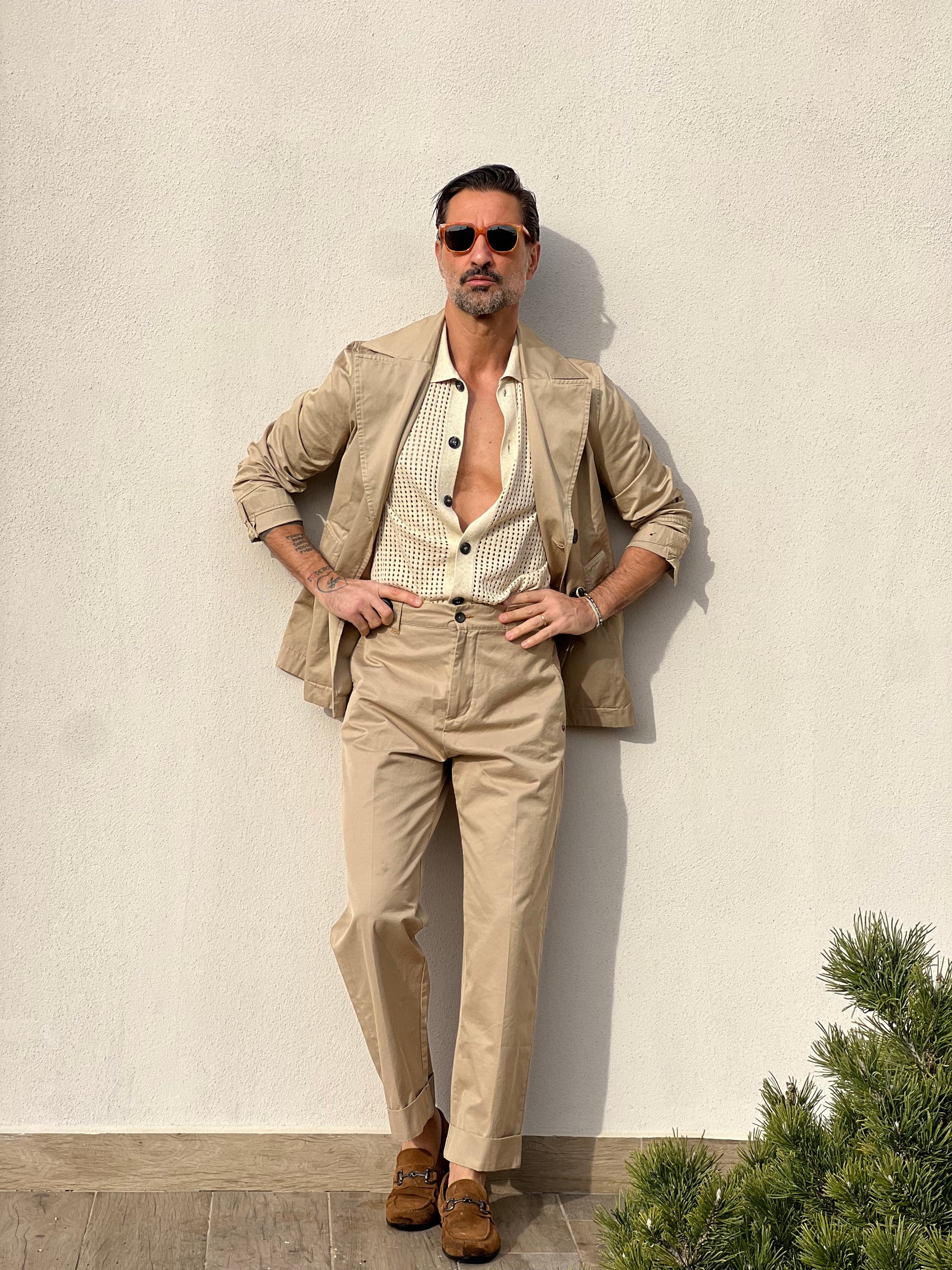 TRENCH CORTO  CAMMELLO ALTATENSIONE