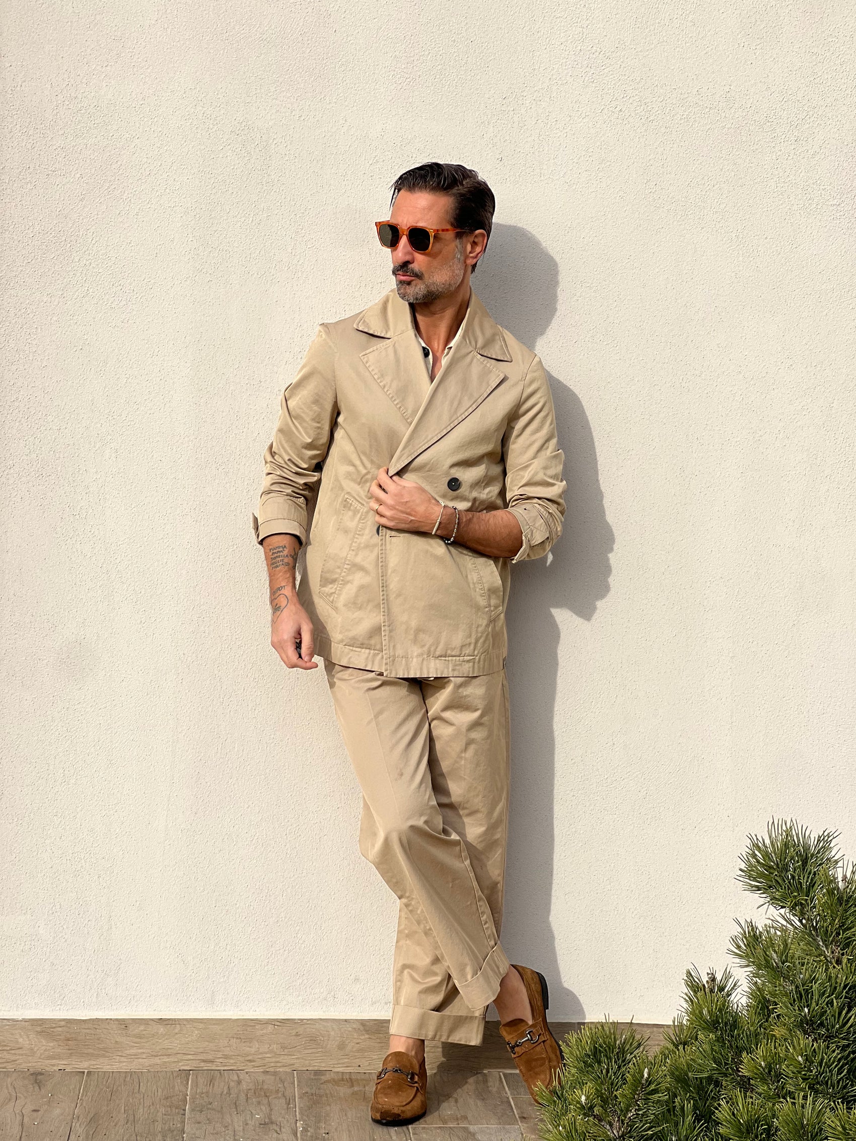 TRENCH CORTO  CAMMELLO ALTATENSIONE