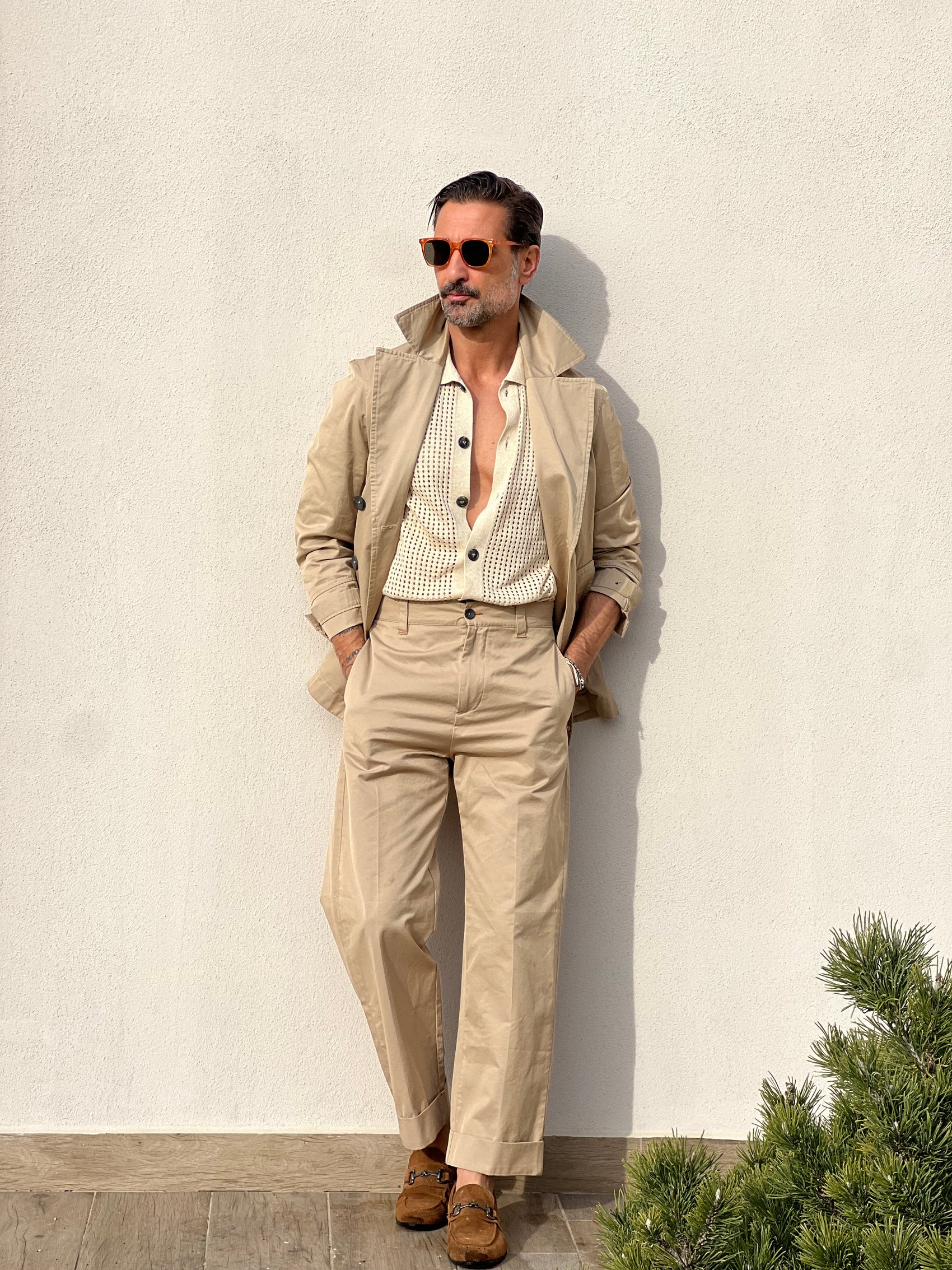 TRENCH CORTO  CAMMELLO ALTATENSIONE